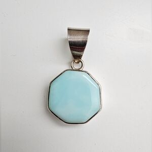 Larimar & 925 Sterling Silver Pendant